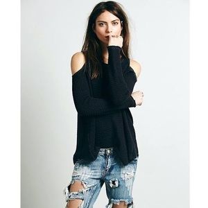 Free People sunset cold shoulder sweater